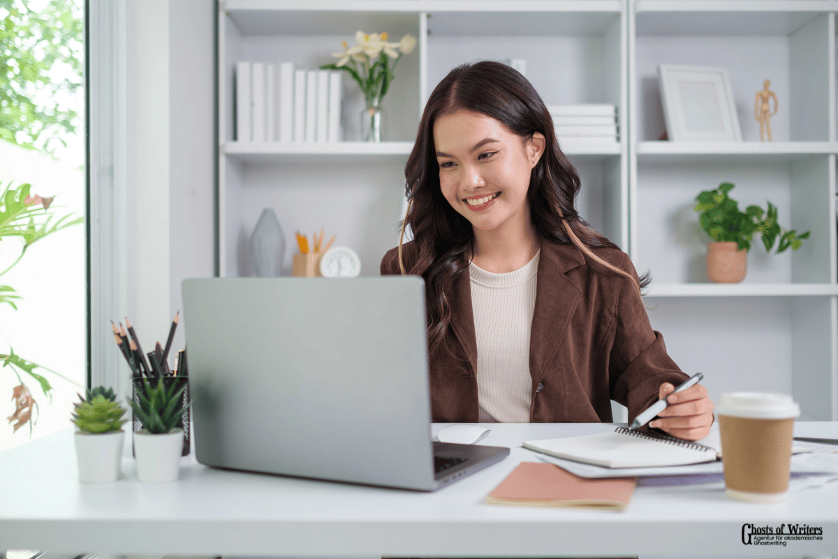 Ghostwriter Medizin Dissertation.person ist zufriedne mit der Leistung